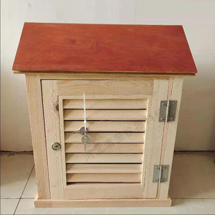 Small outdoor Louver wooden climate observation box atmospheric environment temperature measuring box laboratory high and low thermometer