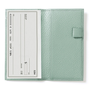 KINBOR hand book A6 diary book leather seal PU cheque clip bill storage package portable financial hand account