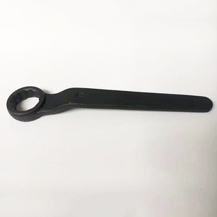 Single-head plum wrench heavy machinery machine tool repair tool lengthened handle single-head plum wrench straight handle curved handle