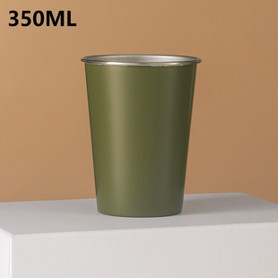 LOGO Custom Industrial Style 304 Stainless Steel Cold Drink Cup Water Cup Restaurant Commercial Beer Cup Outdoor Camping Cup