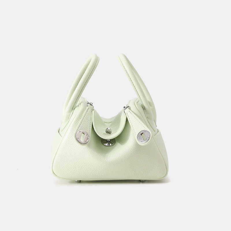2026 New Mini Lindy Bag, Genuine Leather Doctor Bag, Women's Handbag, Trendy Shoulder Bag, Crossbody Bag, Handbag, Pillow Bag, Medicine Box Bag