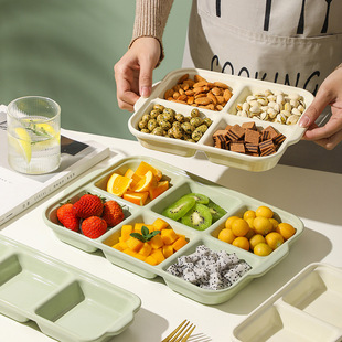 A generation of household ceramic fruit plate with dish plate high-grade luxury dried fruit snack plate high-value snacks candy
