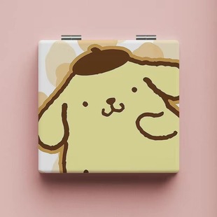 New Sanrio Folding Mirror Portable Small Mirror for Students Girl Hand-held Gift Mirror Cosmetic Mirror