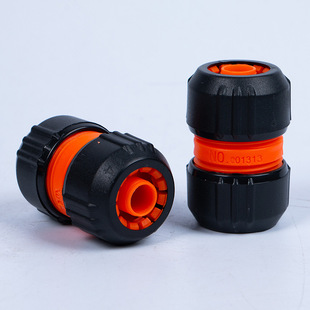 Factory 4 points ABS water pipe butt joint wholesale 12-16mm gardening hose quick connection straight plastic connector