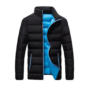AliExpress Amazon Winter Thickened Sports Cotton-padded Clothes Men's Vertical Collar Cardigan Outdoor Cotton-padded Jacket Casual Jacket Warm-keeping for Men