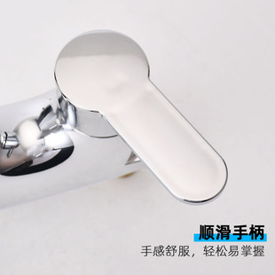 Tianli bathroom basin bench double faucet bathroom double hole washbasin faucet cold and hot water double head