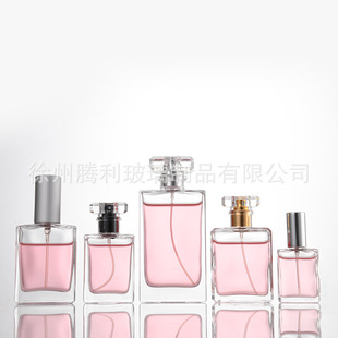 Transparent Glass Perfume Bottling Spray Pressing Sample Perfume Bottle Travel Portable Bottle Sub-dispenser