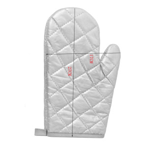 in stock Wholesale Cotton Silver Coated Gloves Thickened High Temperature Anti-scalding Oven Gloves Household Microwave Oven Gloves