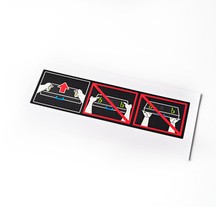 PET electronic label printing electronic label high temperature resistant safety warning label sticker production and processing