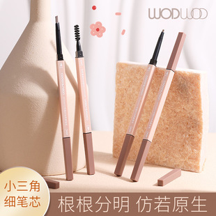WODWOD крутой Модный мягкий туманный карандаш для бровей тонкий треугольник с кисточкой для бровей водонепроницаемый для студентов без макияжа дешевый карандаш для бровей оптом
