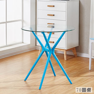Simple Modern Dining Table Round Restaurant Furniture Fashion Cafe Table and Chair Combination Imus Dining Table Negotiation Table
