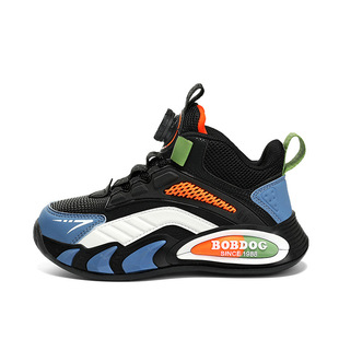 Babu Bean Children's Shoes Winter fleece-lined Warm Large Cotton Shoes Boys sneaker Leather Waterproof Girls' Running Shoes