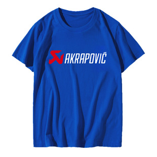 Performance ModificaTion DeparTmenT Akrapovic Scorpio ExhausT MoTorcycle Cycling Hong Kong STyle Trendy Brand ins ShorT-sleeved T-shirT
