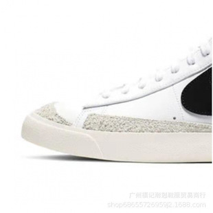 Putian обувь оптовая пионерская обувь Blazer MID черный крюк белые мужские и женские туфли ретро повседневная обувь