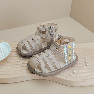 Girls' Shoes Children's Summer Sandals Baby Girls' Toddler Shoes High-top Baby Children's Roman Shoes Korean Princess Shoes