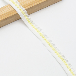 in stock 9-color 1.2CM double-layer cloth fungus ruffled elastic lace doll cuff decorative hand-made