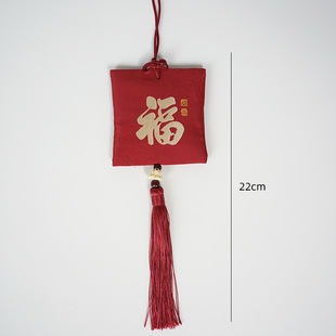 New Year Sachet Pendant, New Year Flower Fortune Bucket Accessory Pendant, Florist Matchinging Materials
