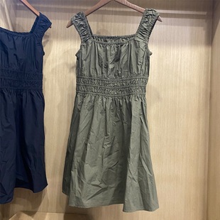 Women's Cotton Printed Pleated Mini dress/Sleeveless Vacation Skirt New E477842/475807