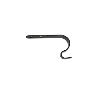Modern Simple Home Decoration Metal J-shaped Black 61mm Iron Hook Painting Flower Basket Clothes Hook Accessories Plant Bracket