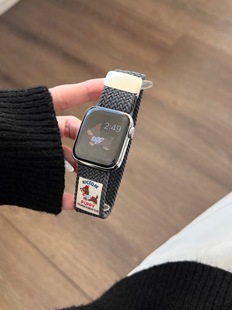 Щенки эластичные нейлоновые ремешки для Apple Watch iwatch10 поколения 987654Ultra/SE