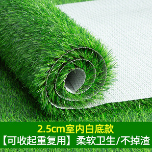 Simulation lawn carpet artificial artificial fake turf green plastic indoor balcony decorative mat floor mat without slag