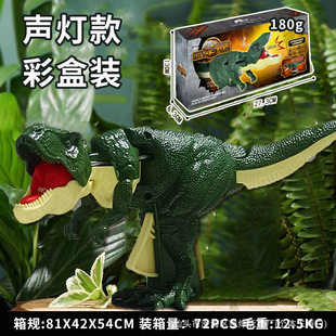 Трансграничное нажатие на динозавр Tyrosaurus Rex, большая симуляция качания
