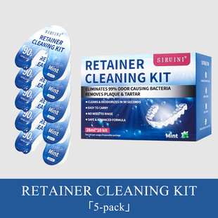 Cross-border serene braces cleaning liquid orthodontic retainer cleaning secondary dentures cleaning liquid disposable cleaning sheet