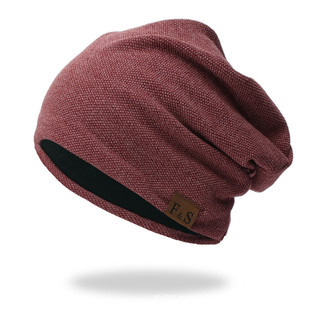 Hat Men's Winter fleece-lined Warm Wool Hat Cold Hat Baotou Spring and Autumn Knitted Hat Thin Stacking Hat Women's Fashionable