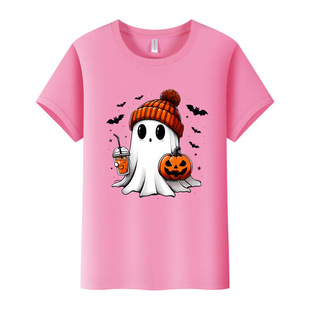 Cross-border Christmas Halloween short-sleeved AliExpress Amazon independent station Europe and the United States TEMU review can be a picture