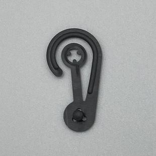 Factory spot wholesale socks packaging plastic hook black and white transparent color 2 word foldable socks buckle