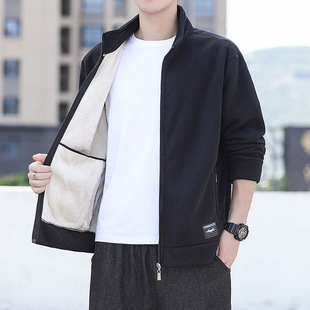 2024 New Autumn Fleece Jacket Men's Outdoor Sports Casual Thickened Men's Collar Fleece Jacket for Men