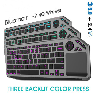 Bluetooth 2.4G Wireless Touch Dual-mode Keyboard Computer Tablet Smart TV Keyboard Multimedia Hotkey Keyboard