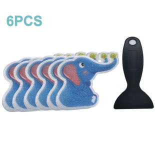 Cross-border new PEVA cartoon star baby elephant bathroom anti-slip stickers bathtub wear-resistant waterproof anti-fall anti-slip stickers