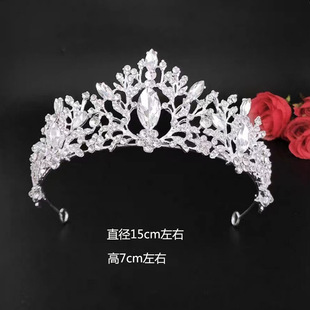 New French style light luxury Crown fashion bridal bow shape main wedding dress Crown online celebrity birthday dinner crown