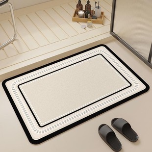 Bathroom Carpet Toilet Bathroom Floor Mat Non-slip Strong Absorbent Toilet Door Toilet Diatom Mud Quick-drying Foot Mat