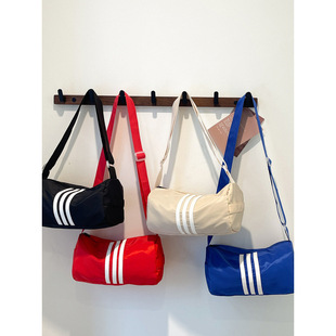 Oxford cloth large capacity fashion striped casual bag 2025 spring simple this year popular ins travel messenger bag