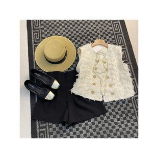 YT192972 summer clothes are fashionable and fashionable this year. Fashionable and Western style small fragrant style pink shorts two-piece suit women's clothing 20