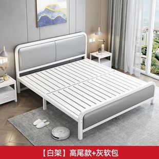 European-style iron bed 1.8 household double bed simple modern 1.5 m Princess iron bed rental house iron frame single bed
