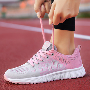Cross-border summer sneaker women's shoes running shoes mesh lightweight travel shoes female students soft bottom casual shoes female