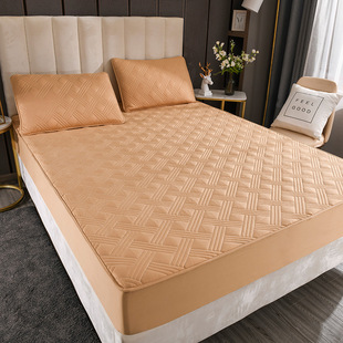 Class A cotton twill quilted bed cover pure cotton mengsi mattress cover infant children bedspread non-slip in stock generation hair