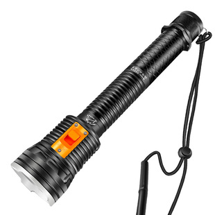Professional diving flashlight special underwater light charging light yellow light super bright waterproof lighting flashlight