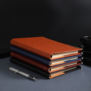 a5 simple business multifunctional loose-leaf notebook high-end office work meeting notepad soft leather notebook can be customized