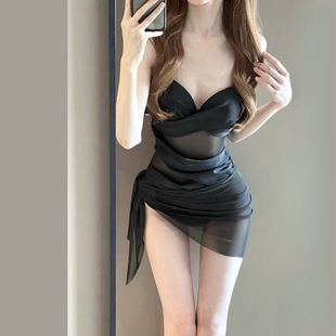 Swimsuit Women's 2025 New Hot Spring Belly Covering Slimming Conservative High-end Sexual Girl Beach Gathering Swimsuit