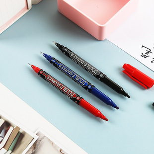 Chenguang Gouline Pen MG-2130 Mark Pen Student Art Big Head Pen Mark Pen Double Head Thin Rod Gouline Pen