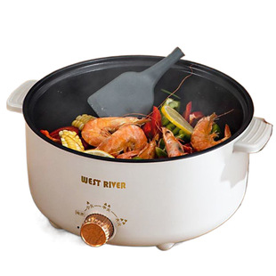 Automatic Electric Hot Pot Integrated Cooking Pan Multi-functional Cooking Pan Steamed Fried Non-stick Cooking Pan Cross-border