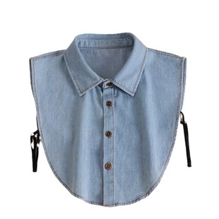 Women's Base Shirt with Fake Collar in Academic Clothing Korean Style All-match Doll Collar Summer Fake Collar