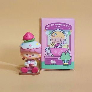 In stock and fast delivery Zhuo Dawang blind box New Cherry Blossom Coffee shop decoration girl birthday gift hand-made wholesale