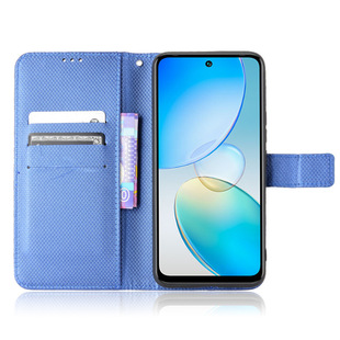 Для аудио Infinix Hot 12I чехол для телефона X665B кожаный чехол для телефона флип ромбовидный узор карта ремешок