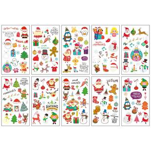 Cross-border Source Children's Cartoon Tattoo Sticker Advanced Sense Unicorn Dinosaur Mermaid Space Temporary Tattoo Sticker
