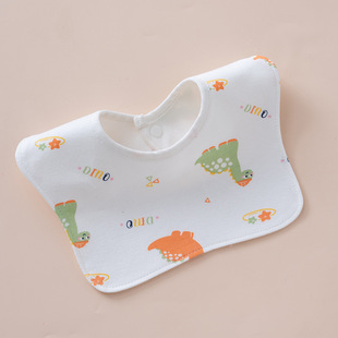 Baby Waterproof Slippery Towel Newborn Boys' Bib Cotton Girls' Autumn Spring Summer Bib Extra-large Widened Bib